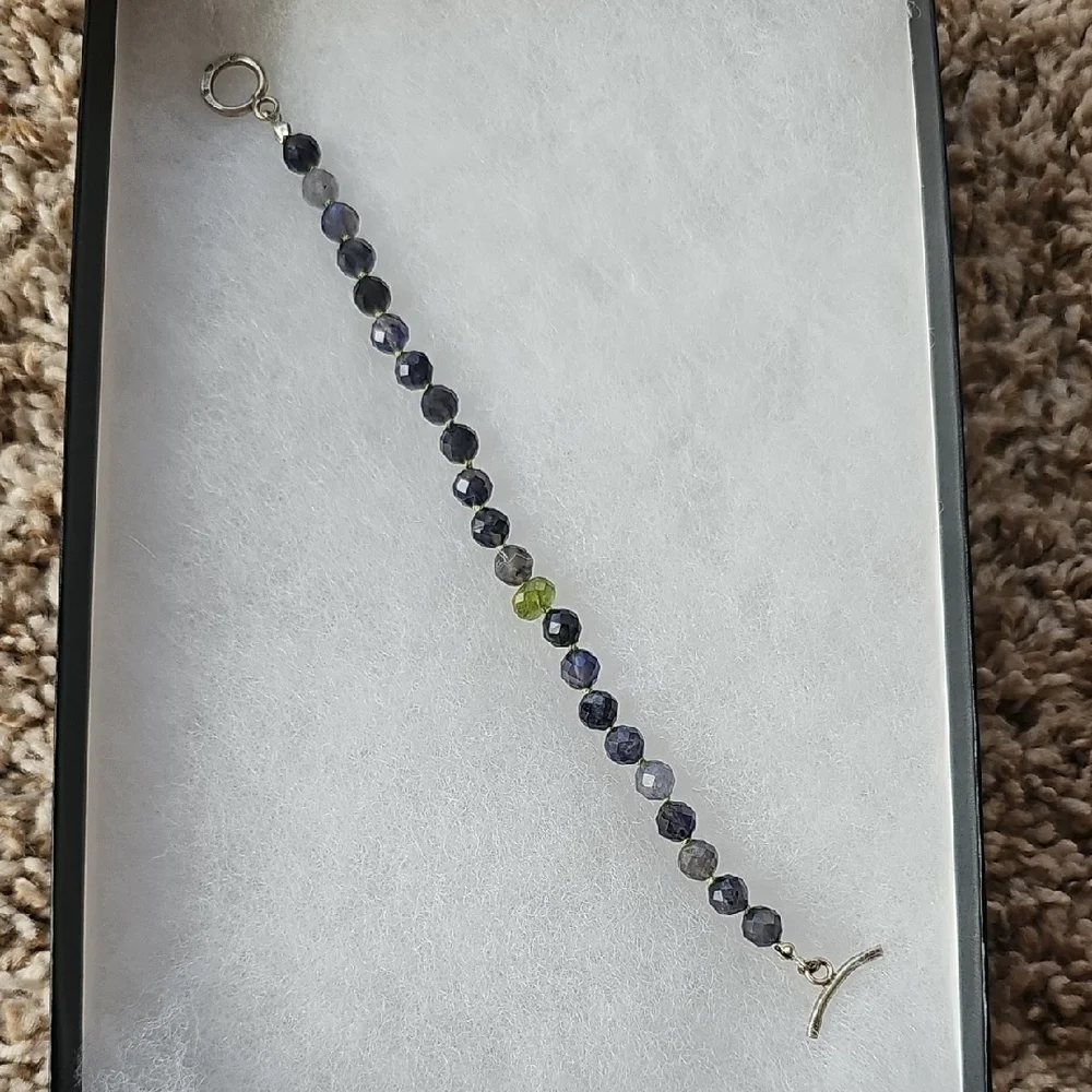 Gorgeous Blue and Green Beaded Bracelet from Unique Boutique in Manitou Springs,
